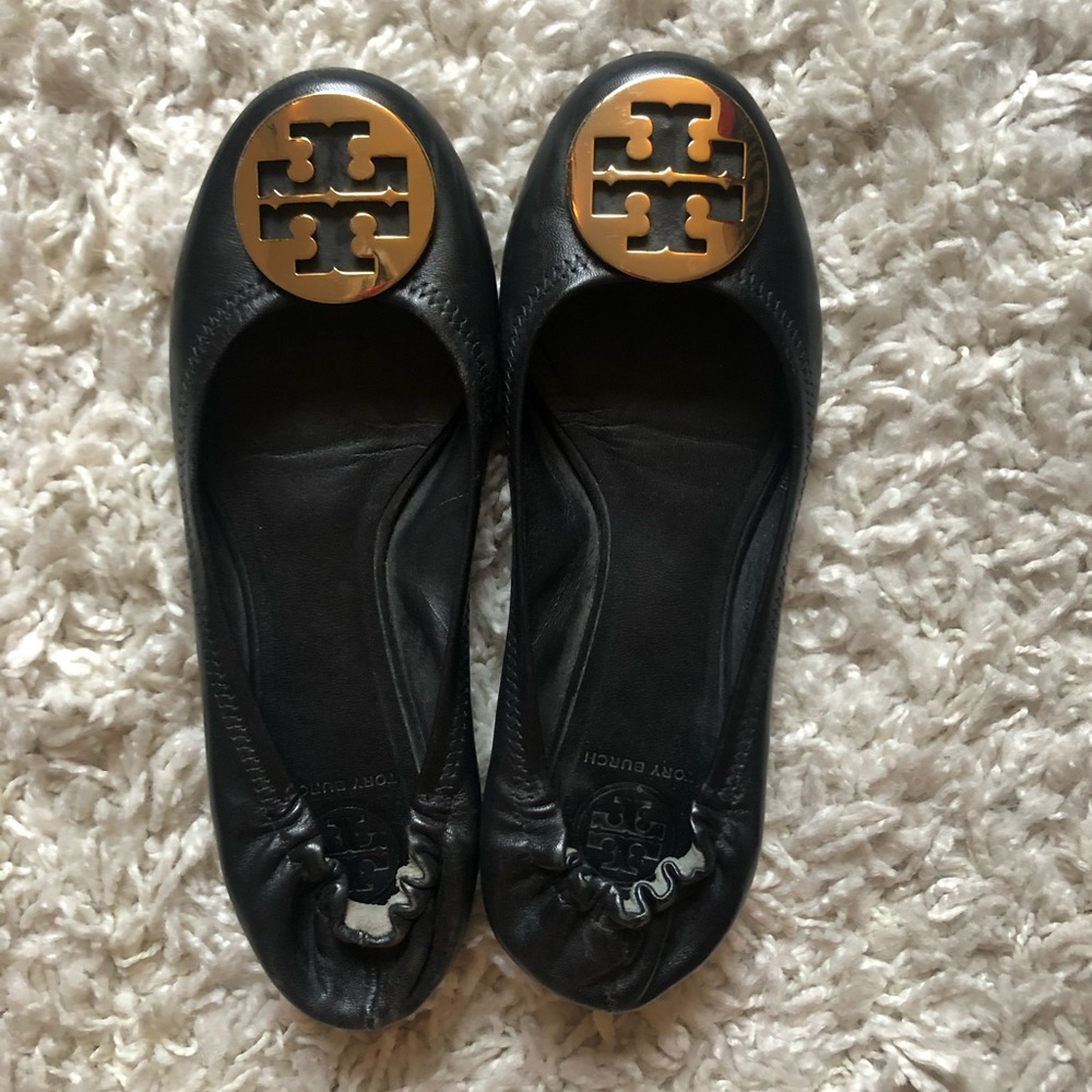 Tory Burch Reva Flats, Black 8.5